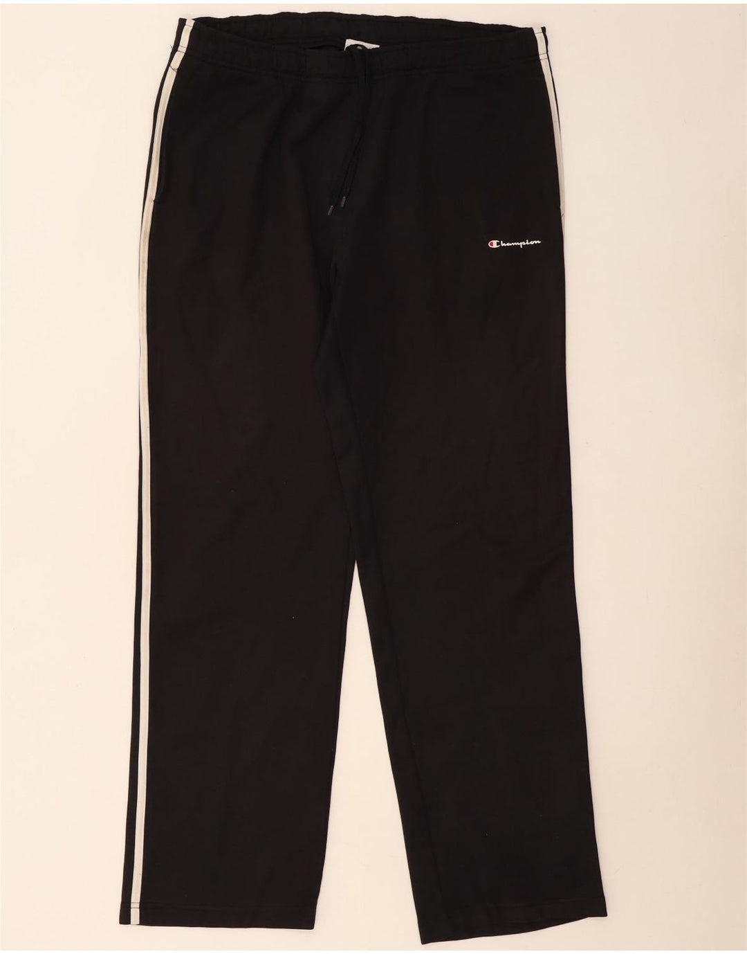 Champion Pantalón De Chándal Para Hombre Grande Negro Algodón
