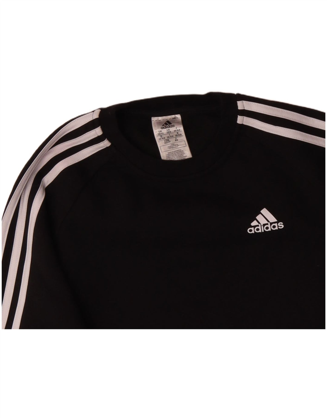 ADIDAS Sudadera extragrande para mujer Jersey UK 0/2 XS Algodón negro