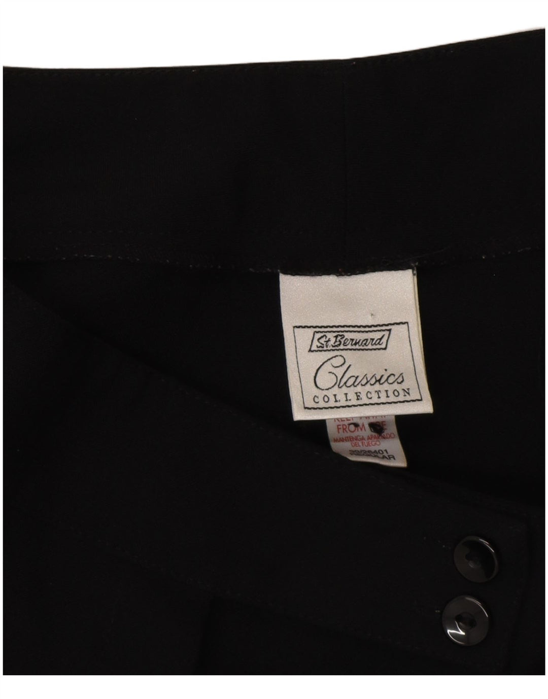 St. Bernard Pantalones de traje con corte de bota para mujer EU 40 Medium W30 L30 Negro