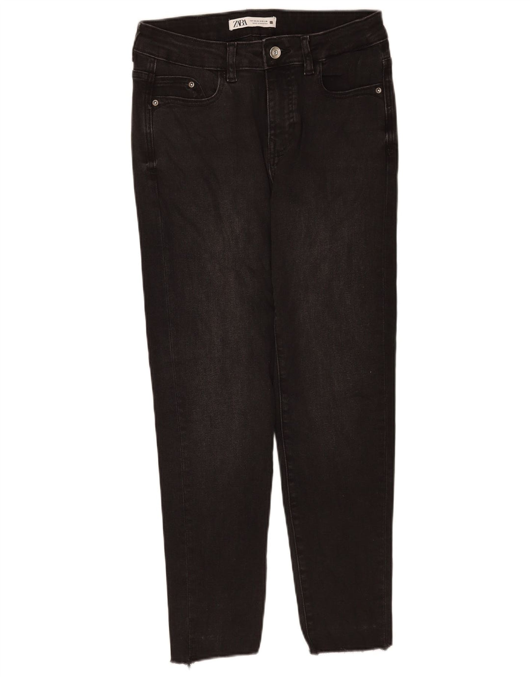 Zara Jeans Cónicos Para Mujer EU 40 Medium W30 L26 Negro