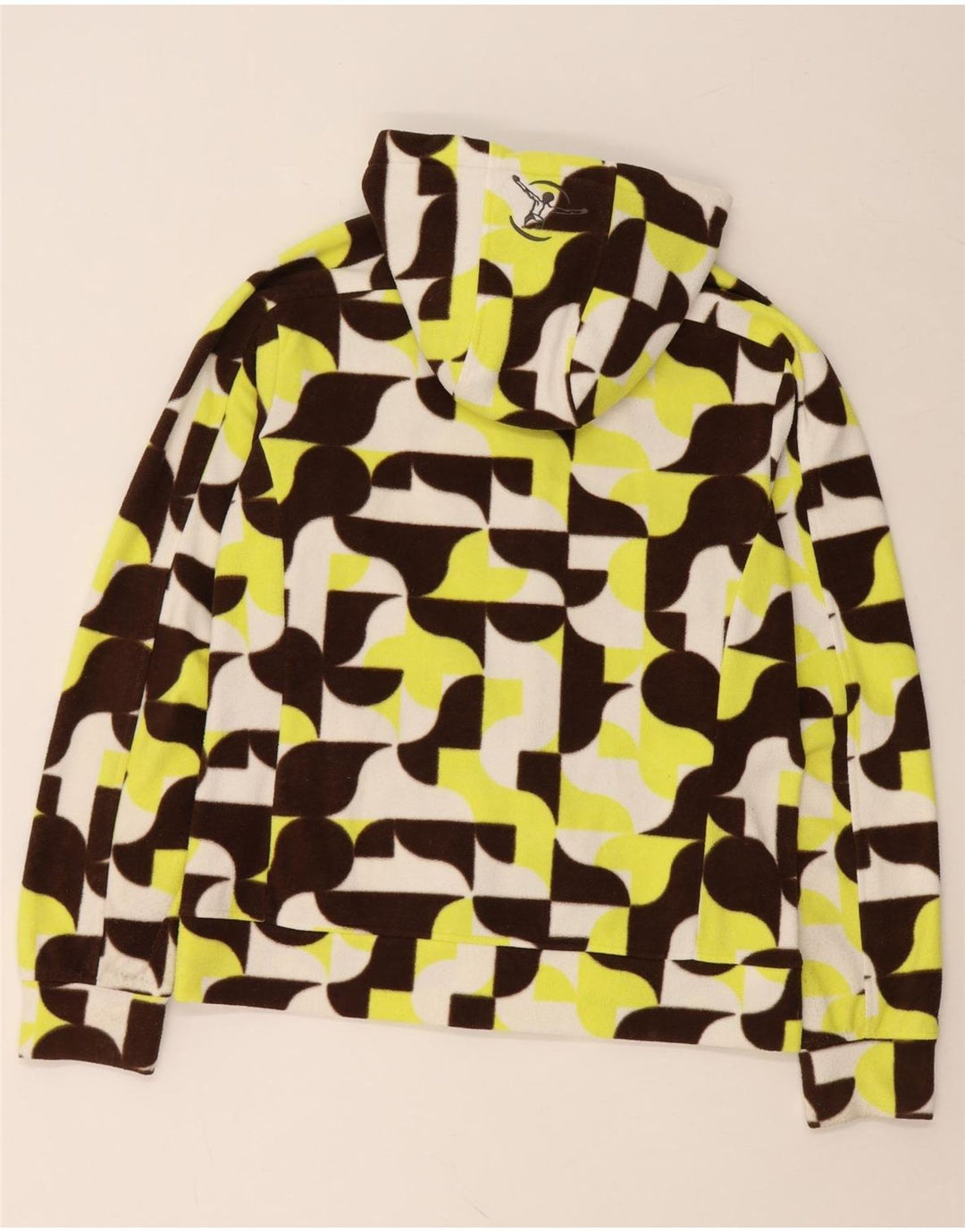 CHIEMSEE Chaqueta polar con capucha para mujer ES 40 XL Multicolor Geométrico