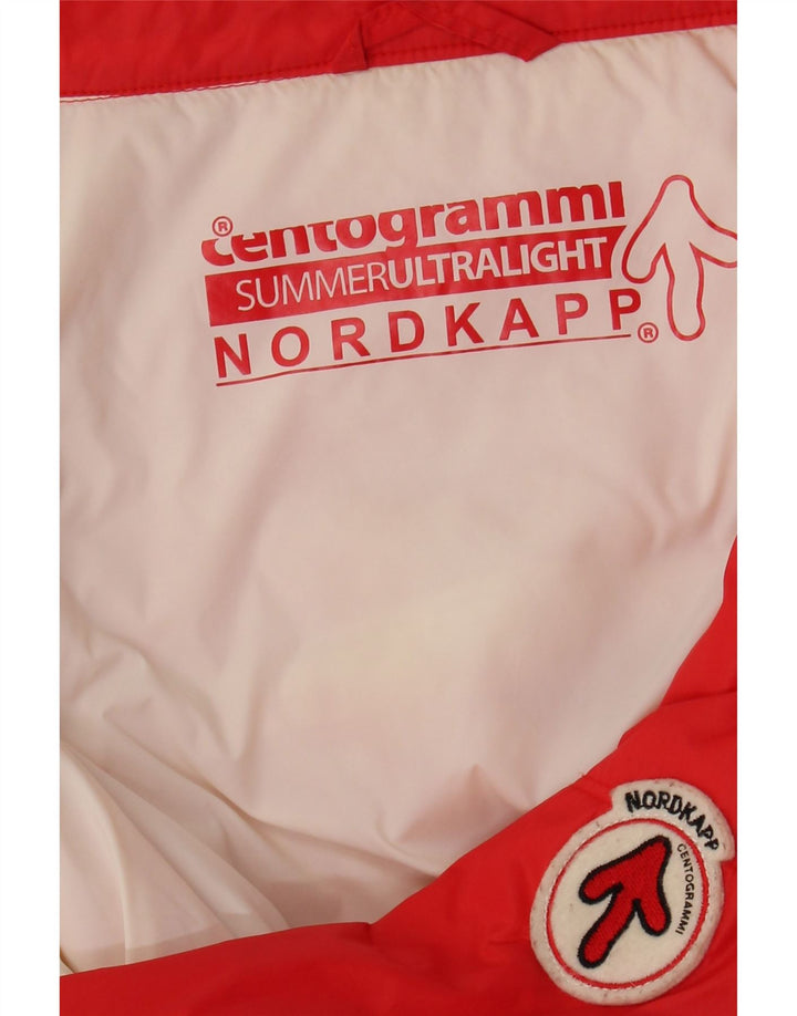 NORDKAPP Mens Bomber Jacket UK 44 2XL Red Nylon Vintage Nordkapp and Second-Hand Nordkapp from Messina Hembry 