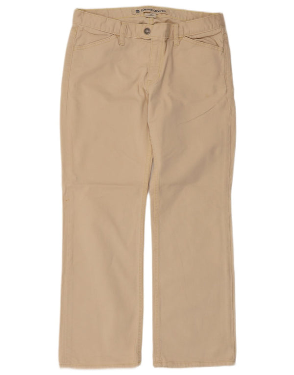 Gap Pantalones cortos de cintura baja para mujer UK 12 Medium W32 L27 Algodón beige
