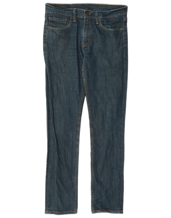 Levi's Hombre 511 Slim Jeans W31 L32 Algodón Azul