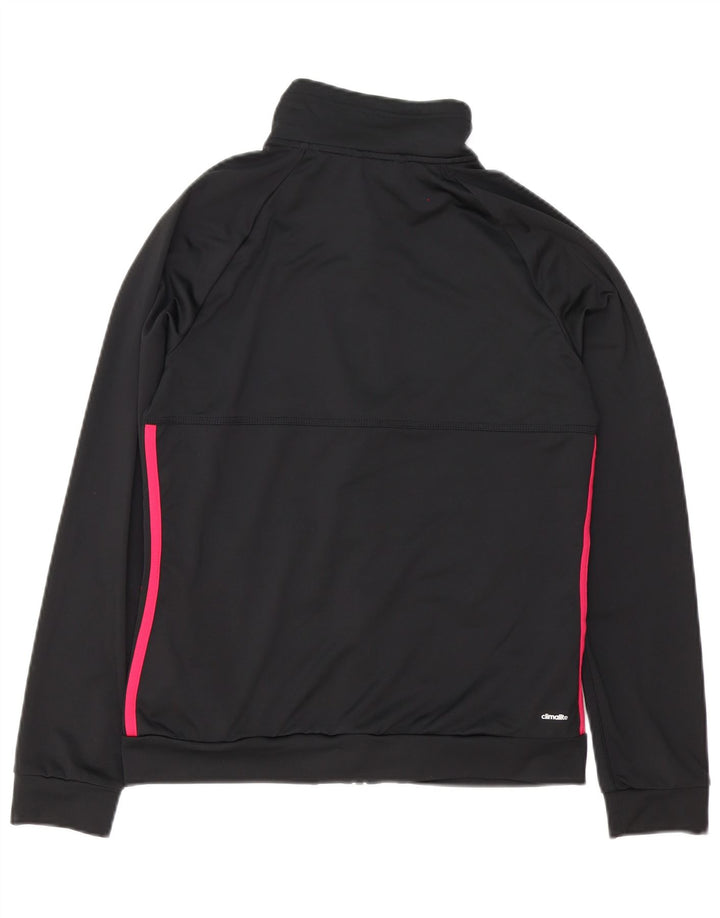Adidas Climalite - Chaqueta de chándal extragrande para mujer, talla 8/10, color negro