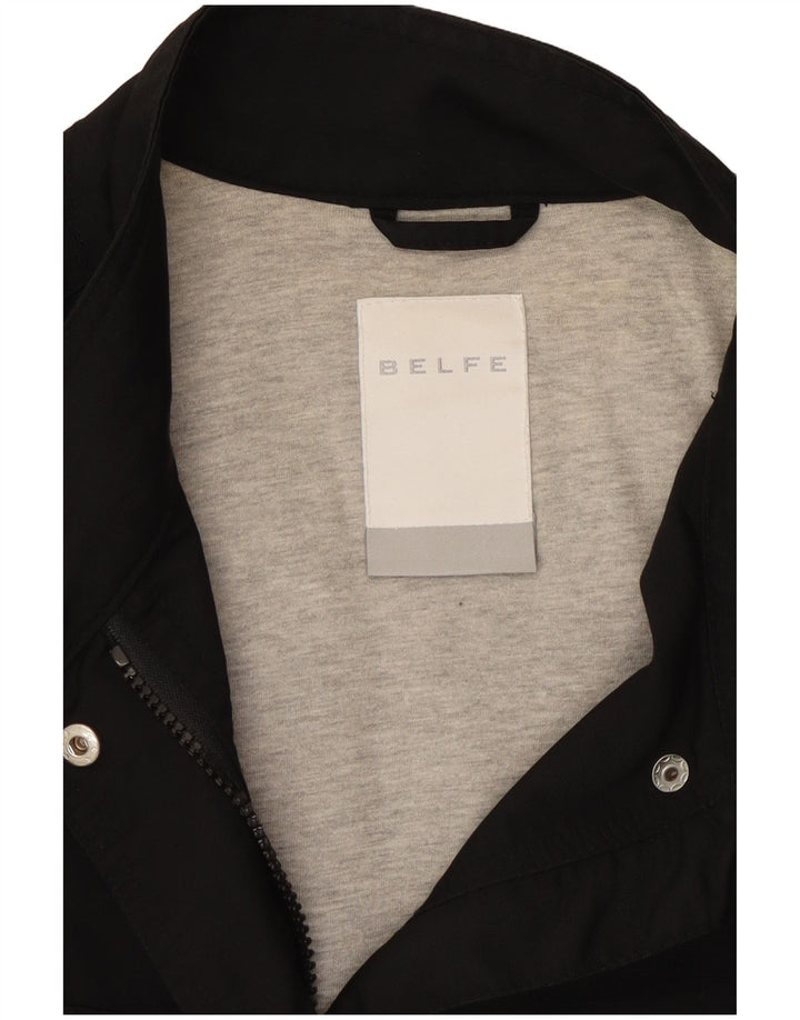 Belfe Chaqueta utilitaria para mujer Reino Unido 46 Grande Negro