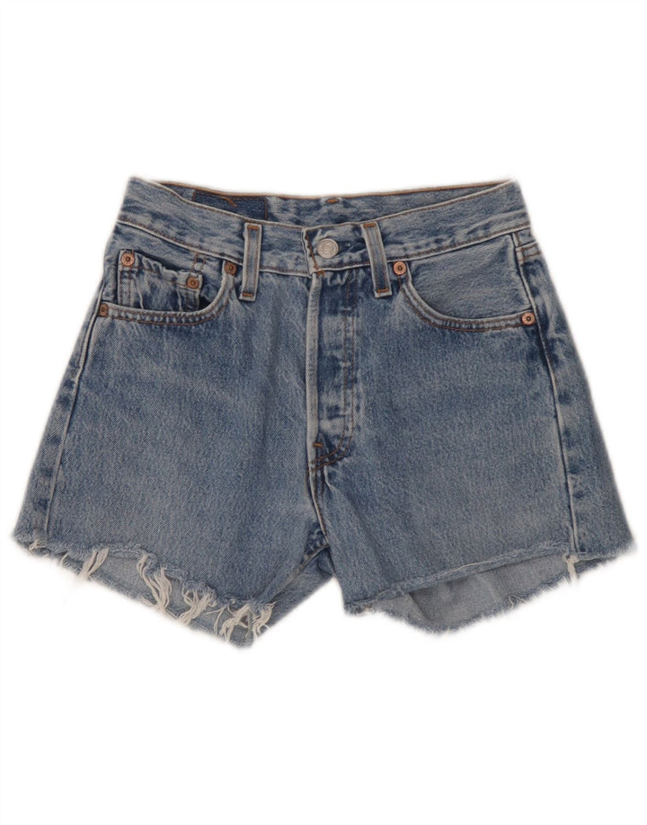 Levi's Mujer 501 Shorts De Mezclilla W26 Pequeño Azul