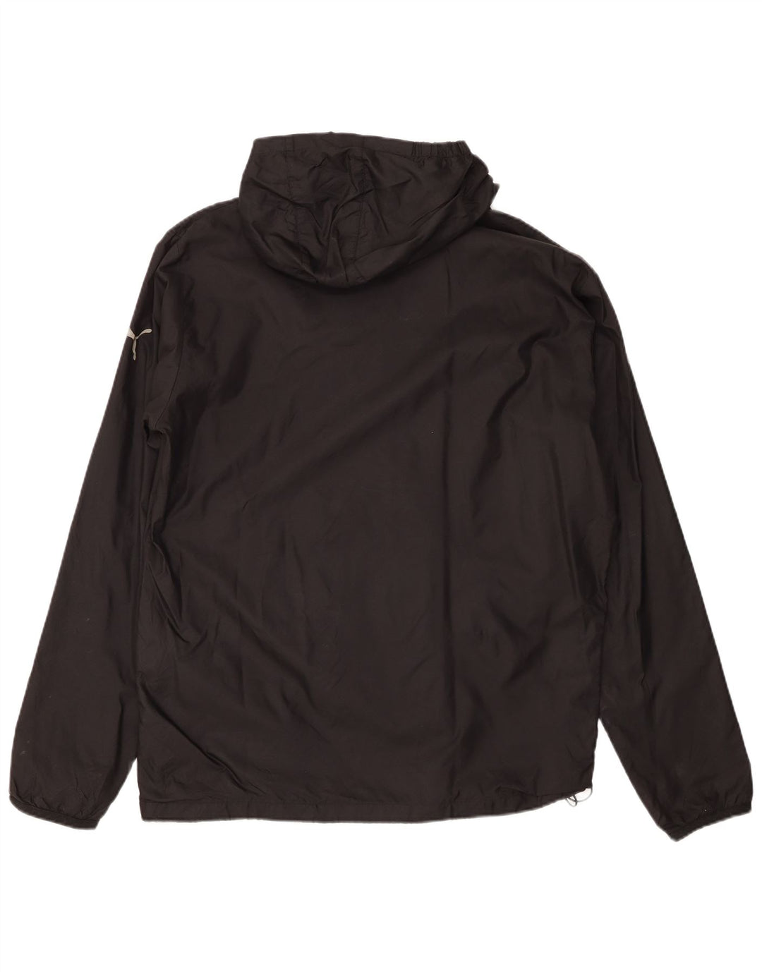 Puma Chaqueta impermeable con capucha para hombre, talla 40, nailon negro grande