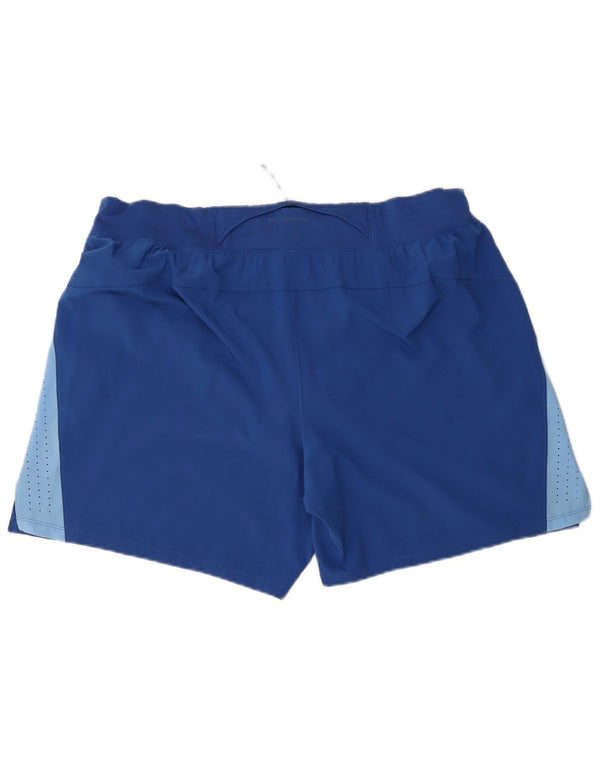 Under Armour Pantalones cortos deportivos para hombre 2XL Poliéster con bloques de color azul