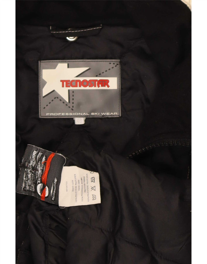 Chaqueta de esquí vintage para hombre IT 48 Poliéster color negro medio