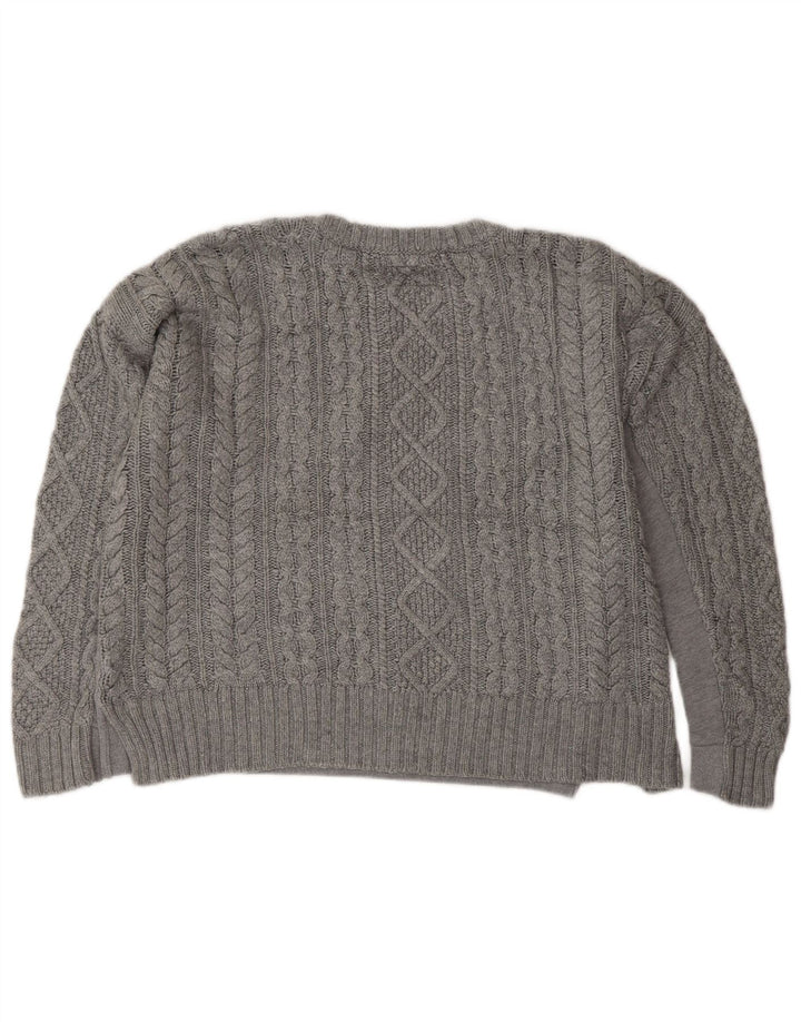 SUPERDRY Jersey con estampado gráfico extragrande para mujer UK 44 Gris medio