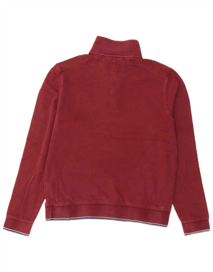 Marks & Spencer Hombre Blue Harbor Sudadera Jumper Medium Borgoña