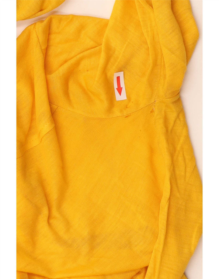 Vintage mujer camisa Reino Unido 10 pequeño amarillo
