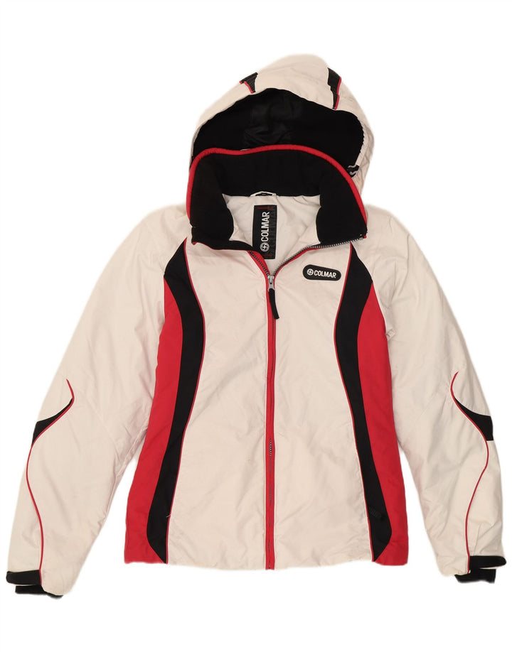 Colmar Chaqueta De Esquí Con Capucha Mujer IT 42 Medium White Colourblock Sports