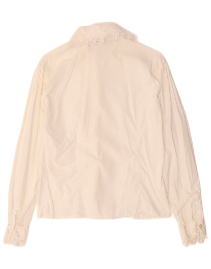 Blusa tipo camisa para mujer Byblos UK 44 Medium White
