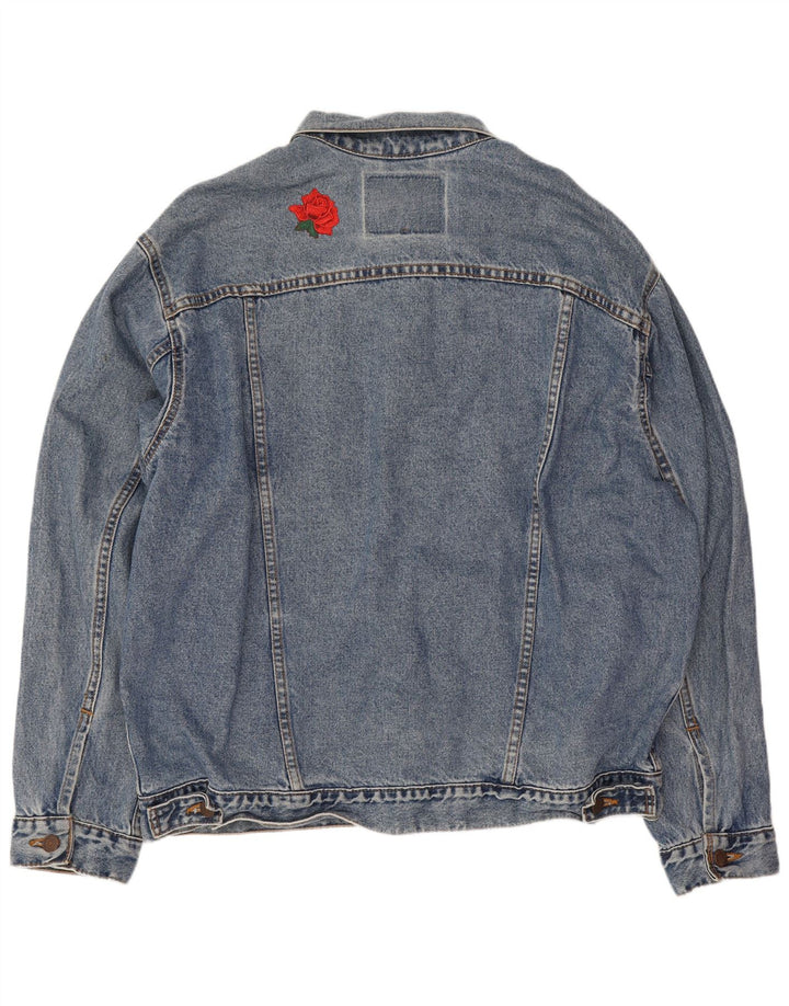 Levi's Chaqueta vaquera para hombre UK 40 Algodón azul grande