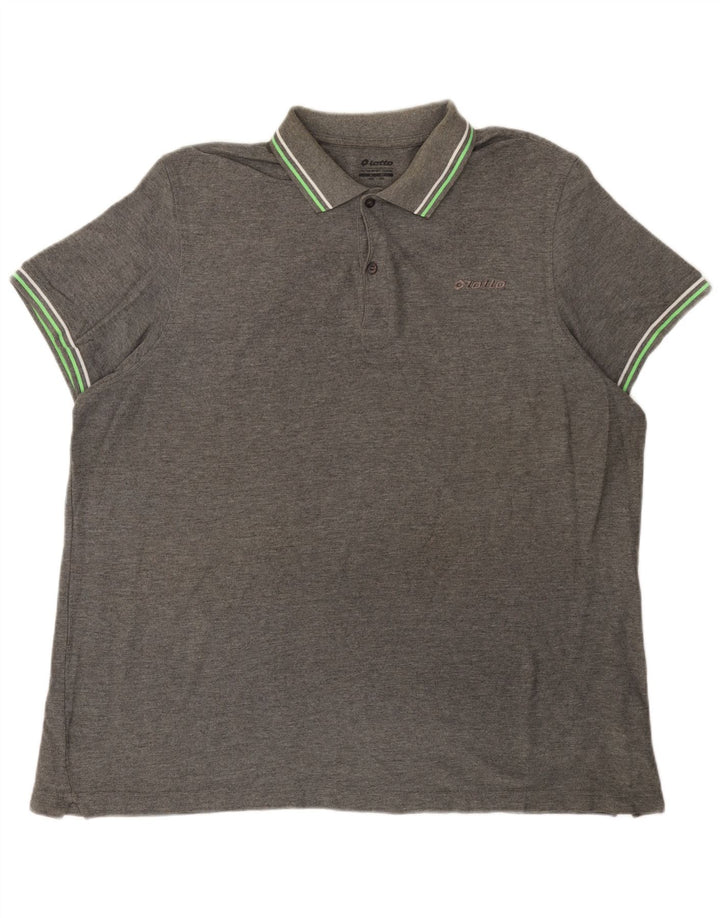 Polo Lotto Hombre 2XL Algodón Gris