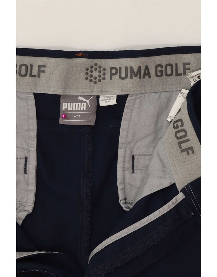 Puma Pantalones chinos de golf para hombre W36 L30 Poliéster azul marino