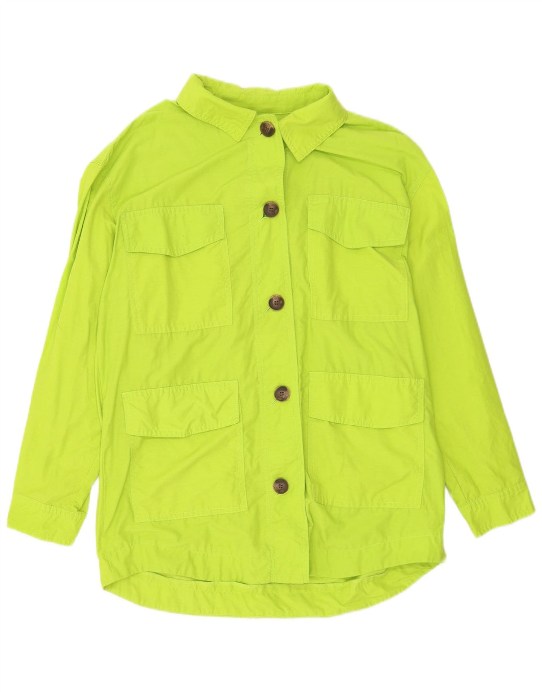 Topshop Chaqueta utilitaria extragrande para mujer UK 8 Small Algodón verde
