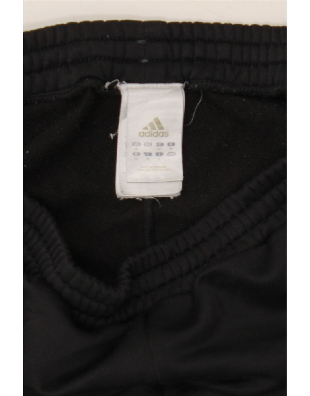 ADIDAS Pantalones de chándal para mujer UK 12 Mediano Negro Poliéster