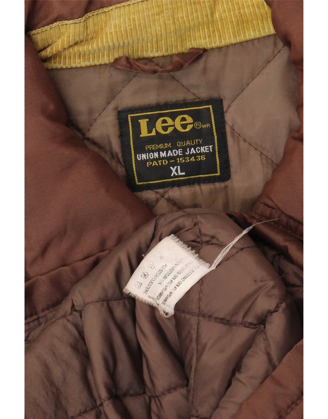 Lee Chaqueta acolchada para hombre UK 42 XL Nylon marrón