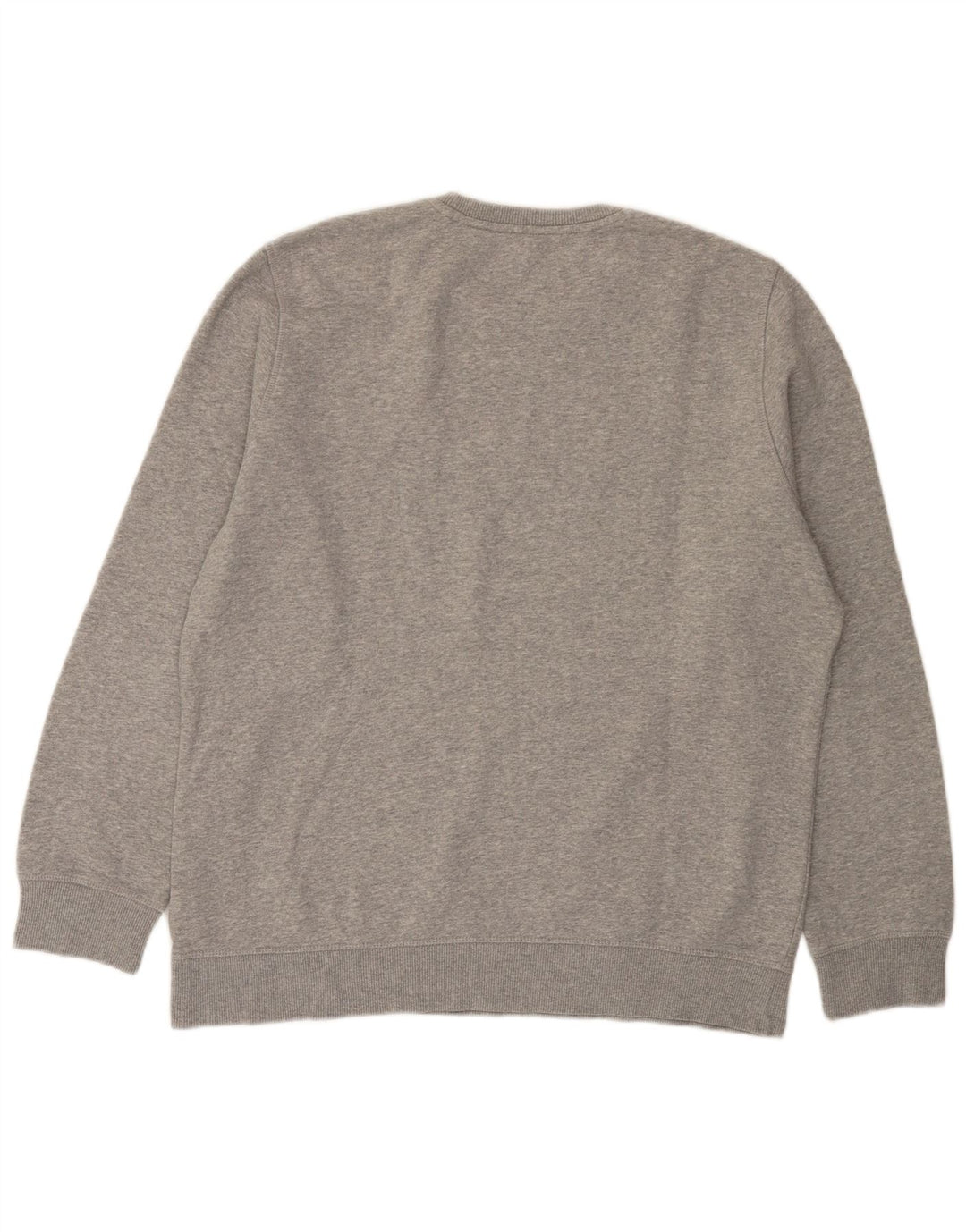 Reebok - Sudadera tipo jersey para hombre, talla grande, algodón moteado gris