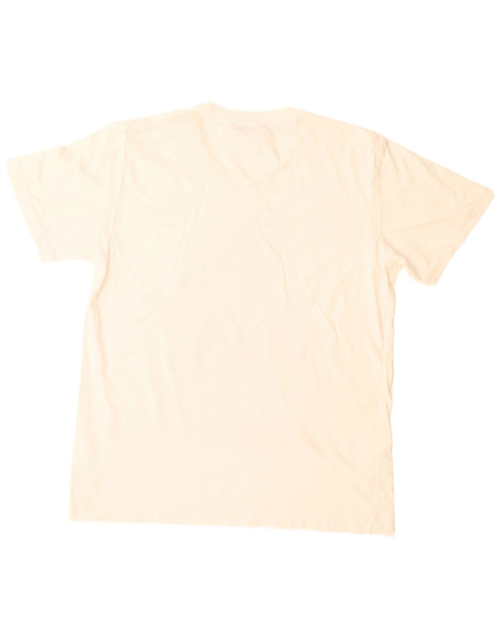 Trussardi Jeans Hombre Camiseta Gráfica Top Large Blanco