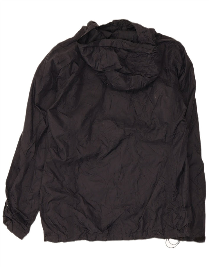 Columbia Chaqueta impermeable con capucha para mujer UK 46 Large Nylon negro