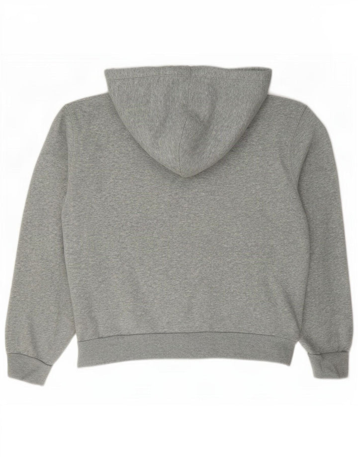Converse Sudadera con capucha y cremallera para mujer UK 14 Algodón moteado gris medio