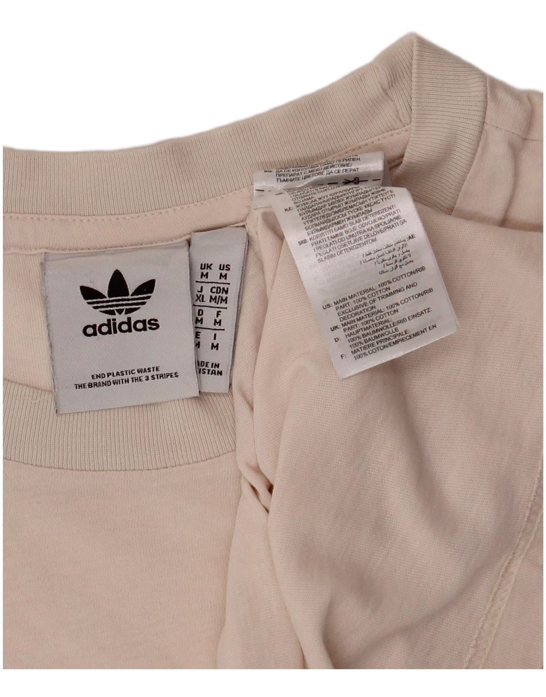 ADIDAS Camiseta Hombre Top Algodón Rosa Medio