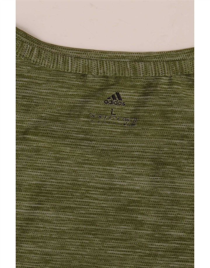 Camiseta Adidas Hombre Top Large Verde Moteado