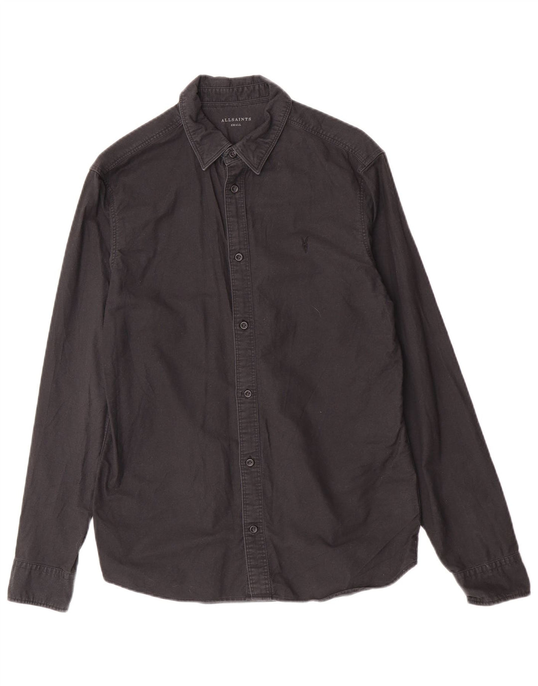 Camisa All Saints Hombre Pequeña Algodón Negro