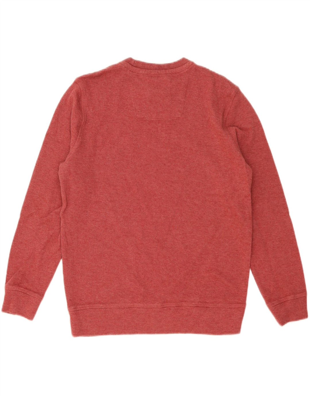 CREW CLOTHING Jersey de cuello redondo para hombre de algodón rojo medio