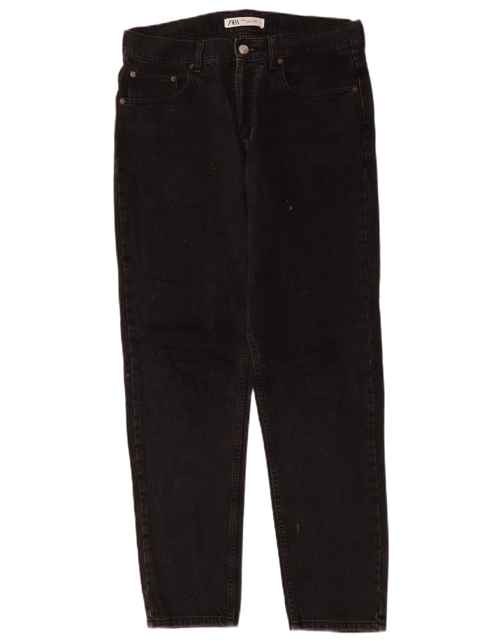 Zara Vaqueros Slim para Hombre EU 40 Medium W31 L30 Negro