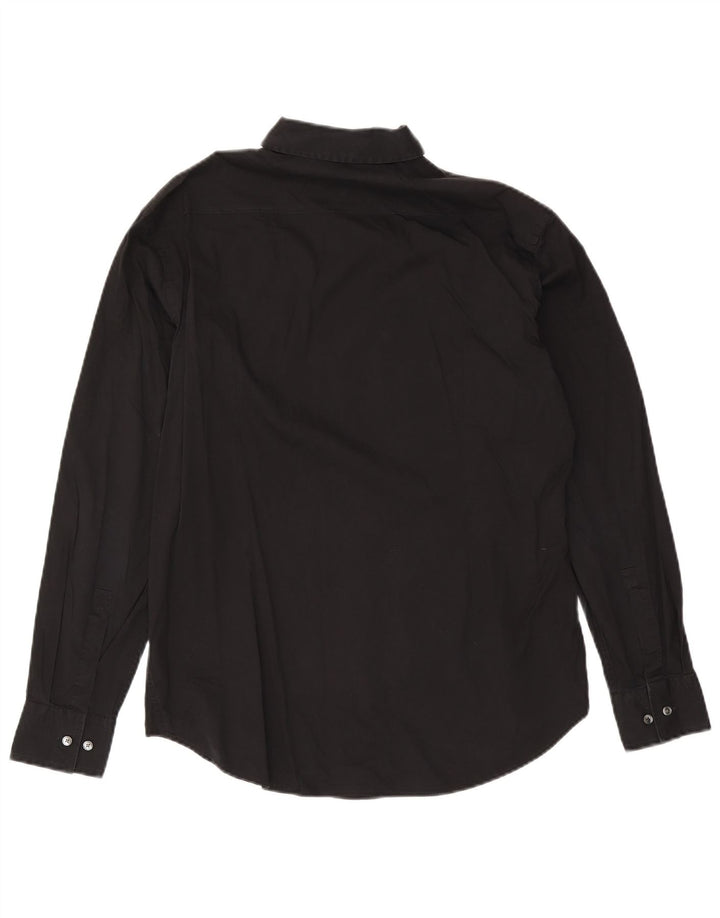Hugo Boss Camisa Slim Fit para hombre Talla 41 16 Grande Negro