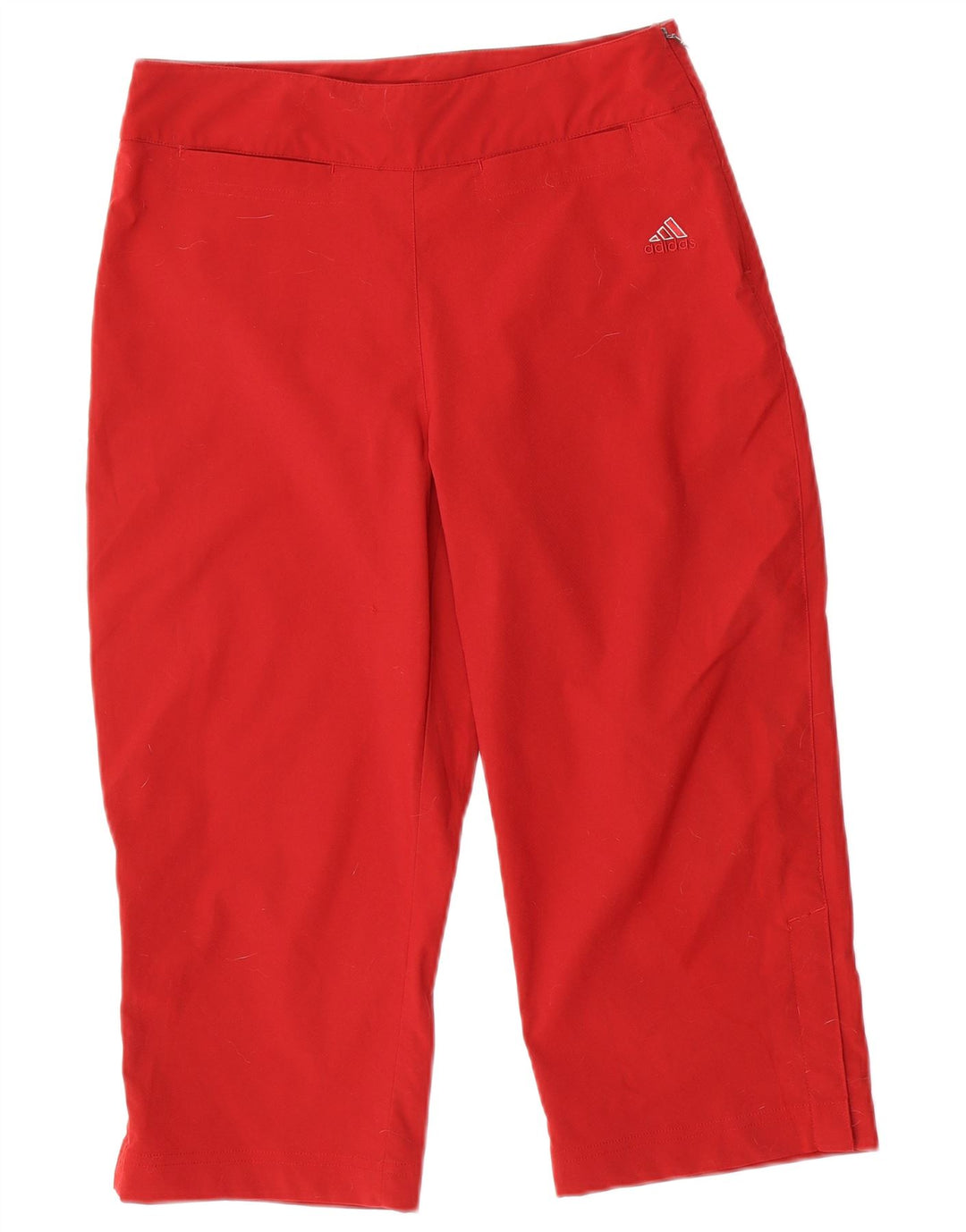 Adidas Pantalones Capri para Mujer Reino Unido 14 Grande W30 L19 Poliéster Rojo