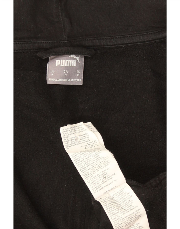 Puma Sudadera Con Capucha Y Cremallera Para Hombre De Algodón Color Block En Negro Mediano