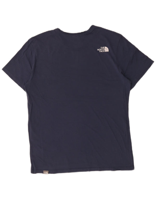 The North Face Camiseta Gráfica Para Hombre Top Medium Azul Marino Algodón