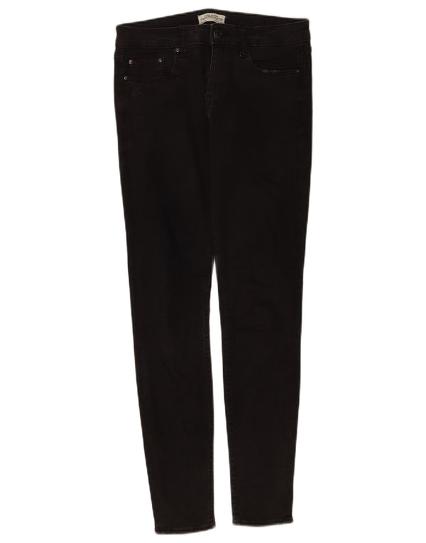 Zara Vaqueros Pitillo Mujer EU 36 XS W26 L28 Algodón Negro