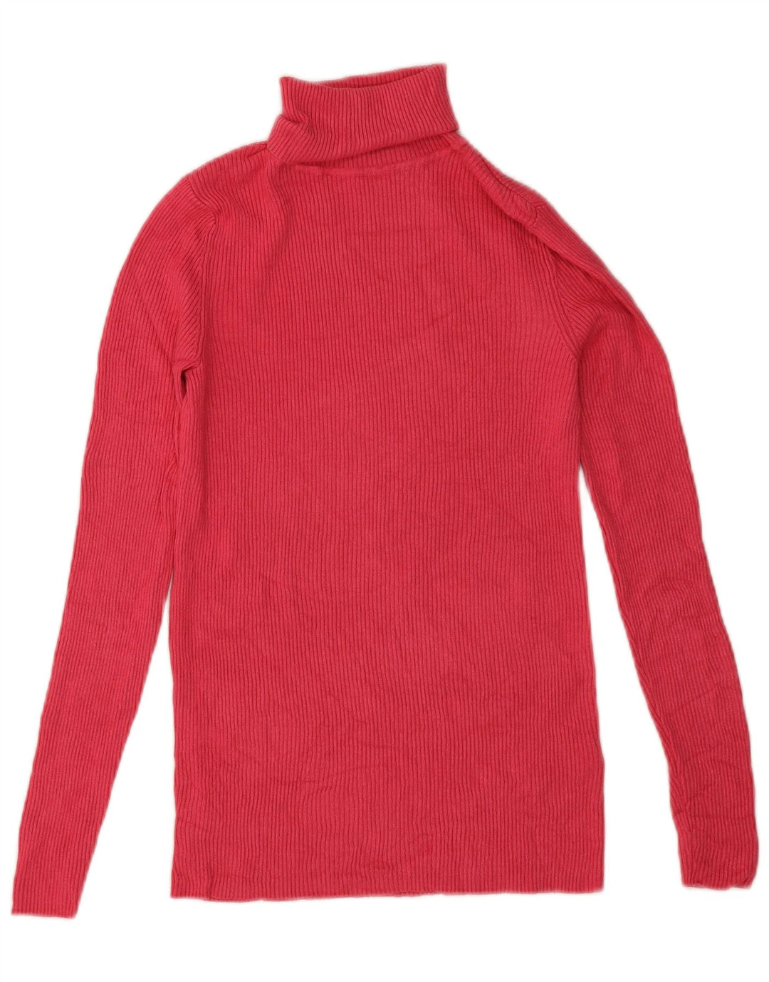 Marks & Spencer Jersey con cuello vuelto para mujer UK 10 Small Viscosa rosa