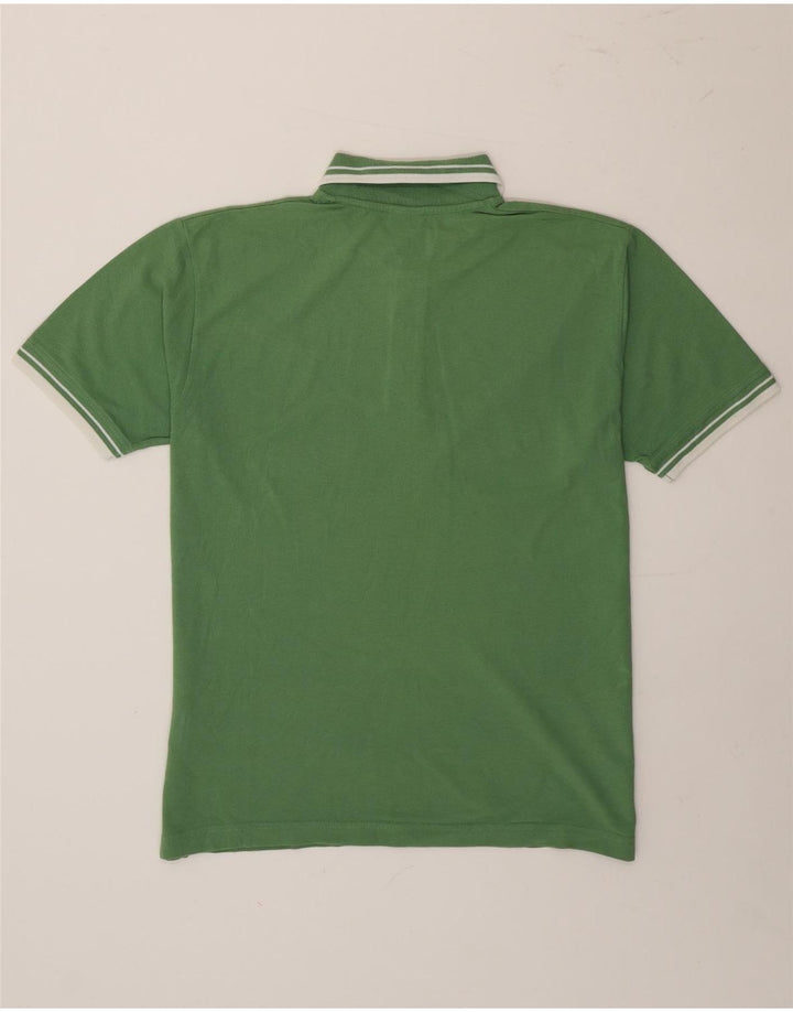 Polo Lee De Algodón A Rayas Verde Grande Para Hombre