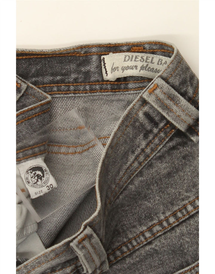 DIESEL Vaqueros cónicos para hombre W30 L29 Algodón gris