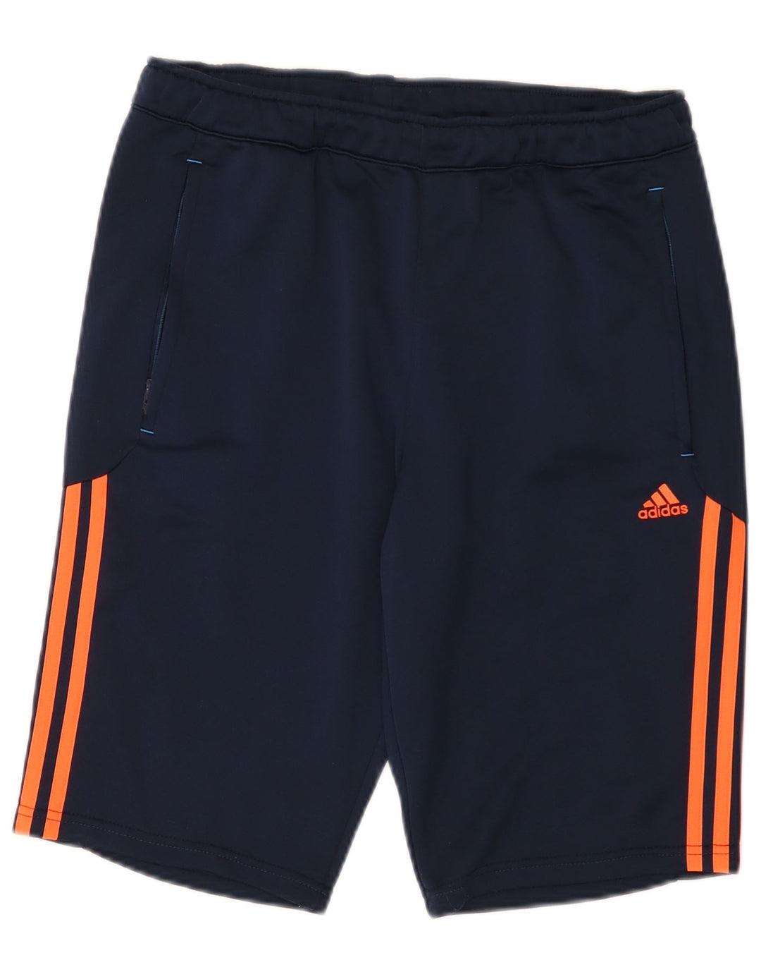 ADIDAS Hombres Climalite Sport Shorts Medio Azul Marino Poliéster