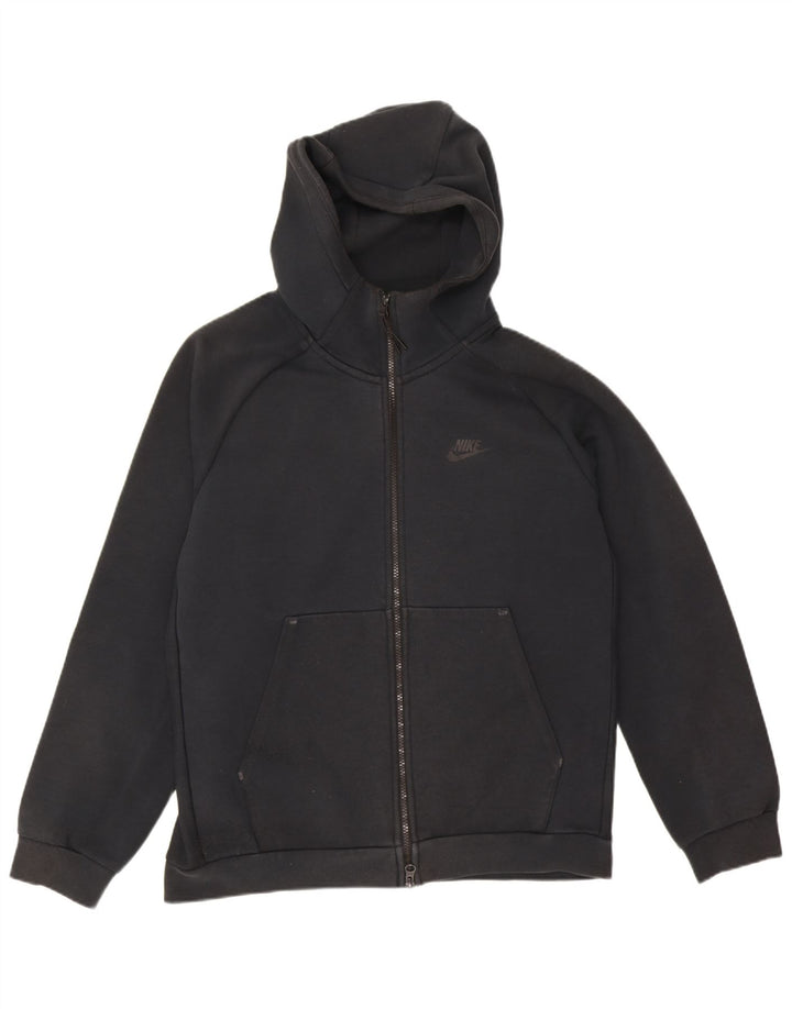 Nike - Sudadera con capucha y cremallera para hombre, tamaño mediano, algodón negro