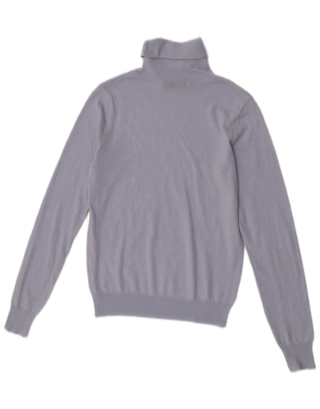 Zara - Jersey con cuello vuelto para mujer, talla 40, color azul medio
