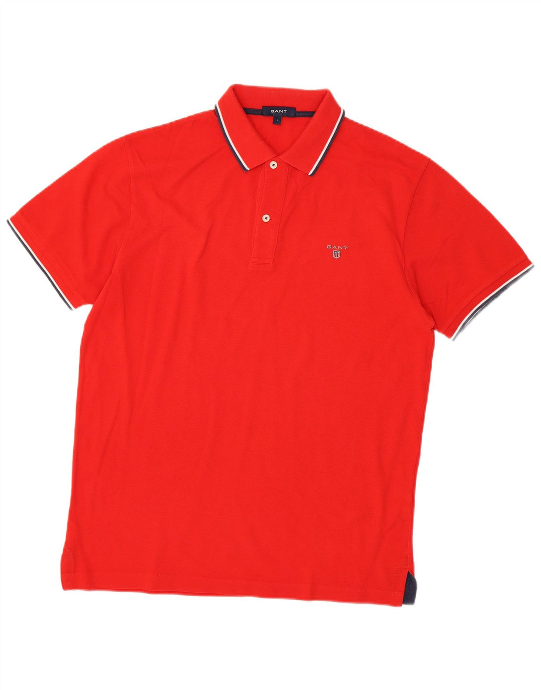 Gant Polo Hombre Grande Rojo Algodón