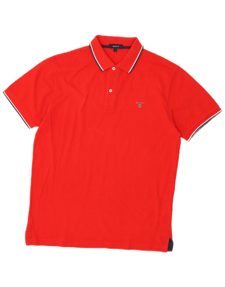 Gant Polo Hombre Grande Rojo Algodón
