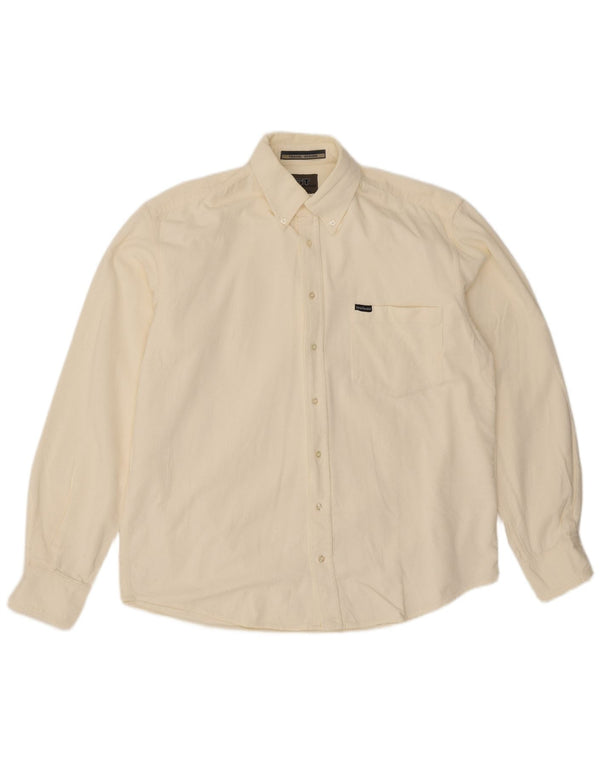 Sergio Tacchini Camisa De Pana Hombre XL Algodón Blanco