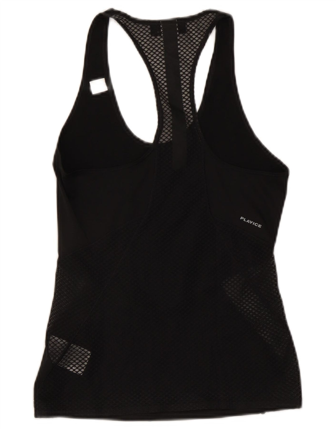 REEBOK Camiseta sin mangas para mujer UK 4 XS Negro Poliéster