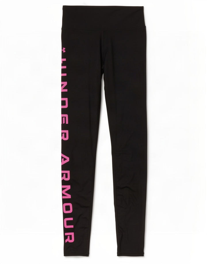Under Armour Leggings gráficos de compresión para mujer UK 8 Small Poliéster negro
